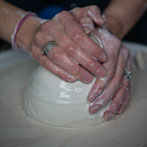 Juliet Macleod in her studio 2018
